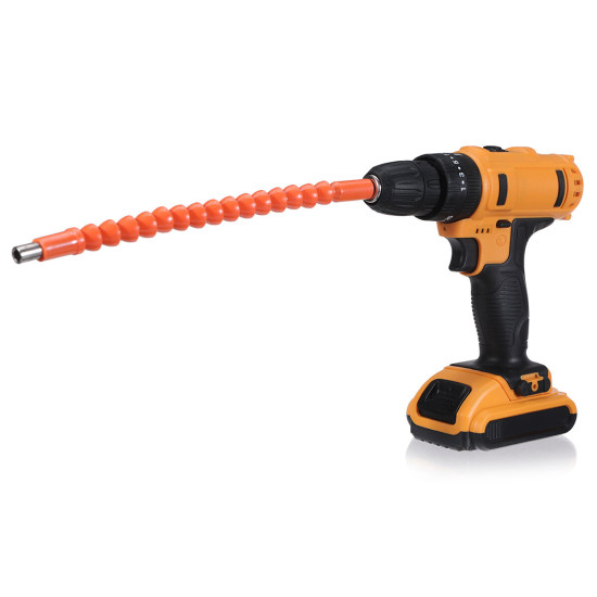 21V Electric Power Drill with Adjustable Speed 180W 28Nm Maximum Torque Reversible Function Drills in Wood and Steel Digital Display Battery Convenient EU/US Plug Options Essential Tool for Home DIY Projects - one battery & EU plug