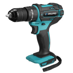 Drillpro 10mm Chuck Impact Drill 350N.m Cordless Electric Drill For Mak18V Battery 4000RPM LED Light Power Drills