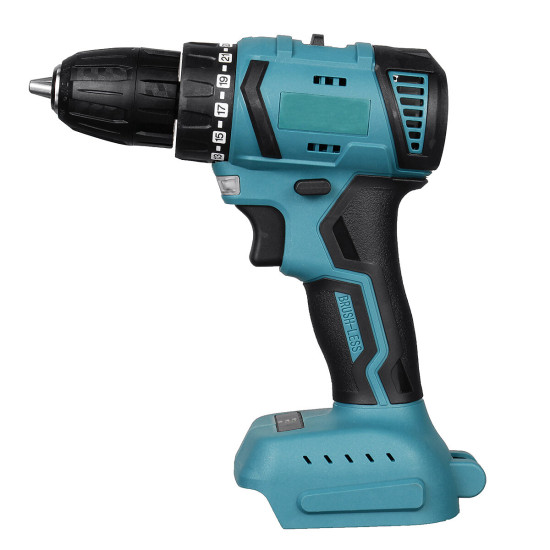 Drillpro 80N.m 2000RPM Brushless Cordless Electric Impact Drill Hammer Electric Screwdriver Variable Speed for Makita18V Battery