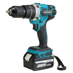 VIOLEWORKS 350N.M 3 In 1 Cordless Electric Impact Drill Driver Brushless Driver Drill Hammer with EU Plug LED Working Light - #1