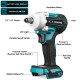 Drillpro 2 in 1 520N.m Brushless Cordless 1/2 inch Electric Impact Wrench Replacement for Mak 18V Battery