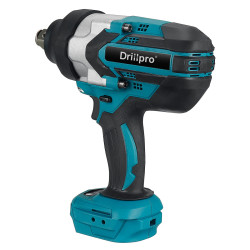 Drillpro 2000N.M Lithium-Ion Brushless Heavy-Duty High-Torque Cordless Electric Wrench Compatible with Mak Batteries