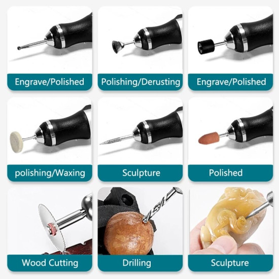 Electric Engraving Pen Kit Portable Mini Nail Rig Tool DIY Spin Etch Pen for Engraving Glass Metal Jewelry Wood Stone Nail Art Electric Engraving Pen Kit Portable Mini Nail Rig Tool DIY Spin Etch Pen for Engraving Glass Metal Jewelry Wood Stone Nail Art