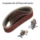 25PCS 330x30mm Sanding Belts 120/320/600/800/1000 Grits for Belt Sander Knife Sharpening Woodworking Metal Polishing