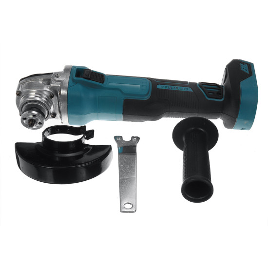 Drillpro Electric Brushless Cordless Angle Grinder M10 125mm Cut for Mak 18V Battery - Blue