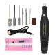 12V Mini Drill Electric Carving Pen Variable Speed Drill Rotary Tools Kit Engraver Pen for Grinding Polishing - Pink