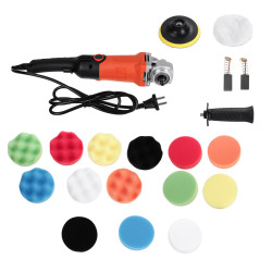 220V 2000W Black + Orange ABS 6000-8800r Electric Polisher For Automobile, Woodworking, Furniture Industry, Hardware, Electronic Components