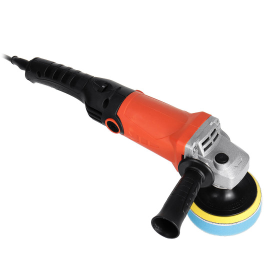 220V 2000W Black + Orange ABS 6000-8800r Electric Polisher For Automobile, Woodworking, Furniture Industry, Hardware, Electronic Components