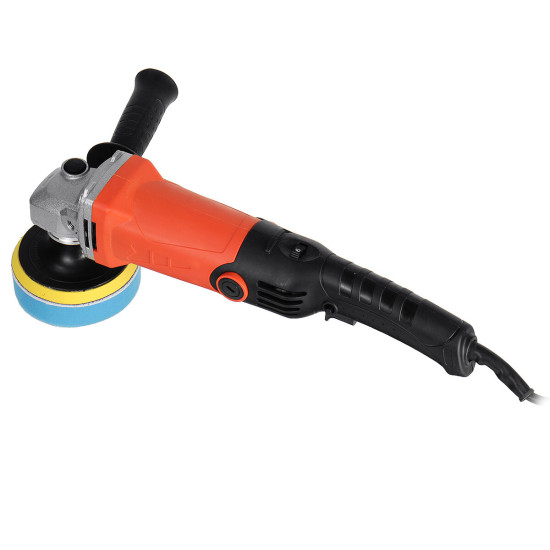 220V 2000W Black + Orange ABS 6000-8800r Electric Polisher For Automobile, Woodworking, Furniture Industry, Hardware, Electronic Components