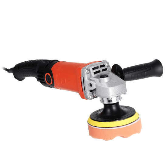 220V 2000W Black + Orange ABS 6000-8800r Electric Polisher For Automobile, Woodworking, Furniture Industry, Hardware, Electronic Components