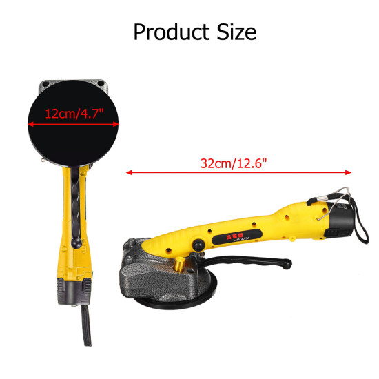 110V-240V 2500mAh Electric Tile Tiling Machine 10 Gears Wall Tile Tiling Machine w/ 2 Battery - EU Plug