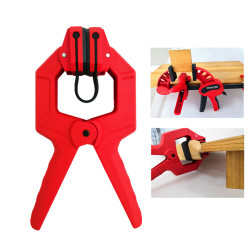 Single Hand F Clamp High Hardness Engineering Plastic G Style Design 50mm Maximum Opening Ideal for Woodworking and Model Aviation