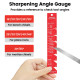 Mohoo Sharpening System Honing Guide Sharpening Holder Angle Fixture Angle Gauge for Woodworking Chisel - A