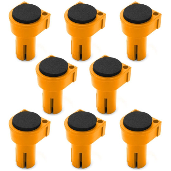 8PCS Workbench Peg Brake Stops Clamp 19mm 20mm EVA Rubber Bench Dog Woodworking tool for Workbench Holes Anti-Slip - 20mm