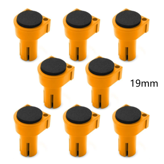 8PCS Workbench Peg Brake Stops Clamp 19mm 20mm EVA Rubber Bench Dog Woodworking tool for Workbench Holes Anti-Slip - 20mm