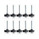 10 Pack T Bolt and Nut Set M8 Woodworking Tool Jigs Screw Slot Fastener and Through Hole Nut Miter Track Bolts Jig W/ Thread