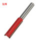 1/4 Inch Straight Shank Router Bit Wood Working Cutter 1/2 Flute Carving Cutter - 3/8