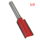 1/4 Inch Straight Shank Router Bit Wood Working Cutter 1/2 Flute Carving Cutter - 3/8