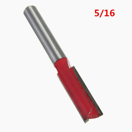 1/4 Inch Straight Shank Router Bit Wood Working Cutter 1/2 Flute Carving Cutter - 3/8