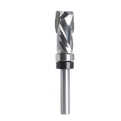 12.7*25.4*67MM Carbide Lower Bearing Spiral Trimming CNC Router Bit End Mill 1/4" 6.35mm Shank for Woodworking