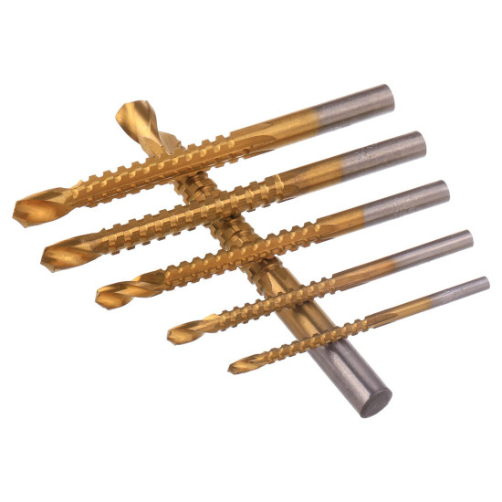 6PCS Titanium Cobalt Drill Bit Set 3mm-8mm High Speed Drilling Bits for Cutting and Drilling