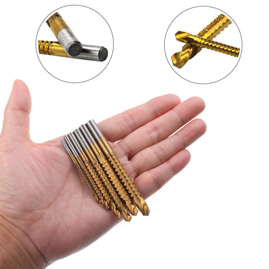 6PCS Titanium Cobalt Drill Bit Set 3mm-8mm High Speed Drilling Bits for Cutting and Drilling