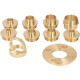 11 PCS Brass Router Template Bushing Guide Set Fit Any Router Sub-base of the Porter Electric cable style Precise Enduring and Easy to Store