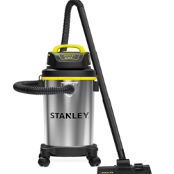 SL18129 For STANLEY Wet/Dry Vacuum 4 Gallon 4 Peak HP Stainless Steel Tank Powerful Suction Portable Shop Vacuum with Accessories