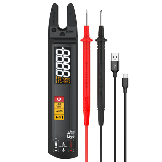 MUSTOOL U0 High Precision U-shaped Clamp Multimeter AC/DC Current Voltage Resistance Capacitance Frequency Analyzer Built-in Flashlight Non-contact Voltage Induction Auto Shutdown Compact Measuring Tool MUSTOOL U0 High Precision U-shaped Clamp Multimeter AC/DC Current Voltage Resistance Capacitance Frequency Analyzer Built-in Flashlight Non-contact Voltage Induction Auto Shutdown Compact Measuring Tool