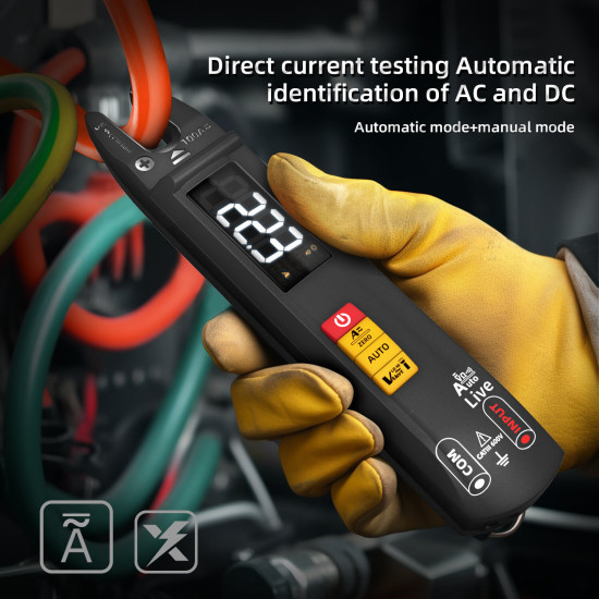 MUSTOOL U0 High Precision U-shaped Clamp Multimeter AC/DC Current Voltage Resistance Capacitance Frequency Analyzer Built-in Flashlight Non-contact Voltage Induction Auto Shutdown Compact Measuring Tool MUSTOOL U0 High Precision U-shaped Clamp Multimeter AC/DC Current Voltage Resistance Capacitance Frequency Analyzer Built-in Flashlight Non-contact Voltage Induction Auto Shutdown Compact Measuring Tool