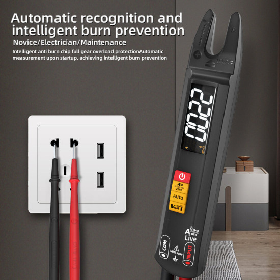 MUSTOOL U0 High Precision U-shaped Clamp Multimeter AC/DC Current Voltage Resistance Capacitance Frequency Analyzer Built-in Flashlight Non-contact Voltage Induction Auto Shutdown Compact Measuring Tool MUSTOOL U0 High Precision U-shaped Clamp Multimeter AC/DC Current Voltage Resistance Capacitance Frequency Analyzer Built-in Flashlight Non-contact Voltage Induction Auto Shutdown Compact Measuring Tool