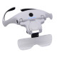 300mah Professional Magnifying Glasses with 5 Lens 1X-3.5X 4 LED Headband Magnifier Lamp USB Charging Jeweler Repair Loupe Craft