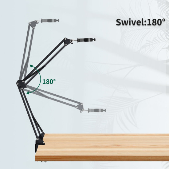 Industrial Microscope Camera Bracket Adjustable 360° Rotation Monocular Design High Quality Metal Load Capacity 3.5 IBS Compatible with 42mm and 50mm Lenses Ideal for Industrial Visual Inspection Applications - 42mm