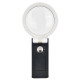 25X Magnifying Lens Handheld Eye-Loupe Magnifier for Coins Stamps Jewelry LED Illuminated Foldable Magnifying Glass Magnifier - 7058A-80mm