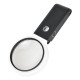 25X Magnifying Lens Handheld Eye-Loupe Magnifier for Coins Stamps Jewelry LED Illuminated Foldable Magnifying Glass Magnifier - 7058A-80mm