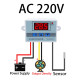 W3002 Digital LED Temperature Controller with 12V/24V/220V/110V Options Dual Refrigeration and Heating Control Adjustable Settings High Accuracy Measurement for Seafood Machines and Other Applications - 12V