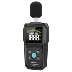 MESTEK Noise Meter 30~130dB Color Screen Backlit Display Fast/Slow Sampling Rate Capacitive Microphone Best Sound Level Monitor