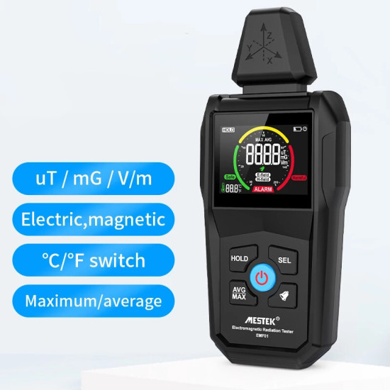 MESTEK Electromagnetic Radiation Tester Electromagnetic Field Radiation Detector Tester Emf Meter Counter Emission Dosimeter Computer MESTEK Electromagnetic Radiation Tester Electromagnetic Field Radiation Detector Tester Emf Meter Counter Emission Dosimeter Computer