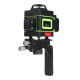 16-Line Strong Green Light 4D Remote Control Laser Level Measure with Wall Attachment Frame