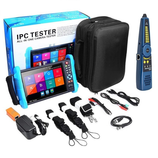 IPC-9800CADHS Plus+ 7inches 4K Camera Engineering Treasure Video Surveillance Tester for CCTV IPC Poe Tester - EU Plug