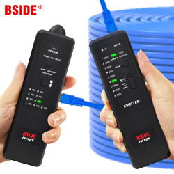 BSIDE FWT8X Network Cable Tracker Detecteur RJ11/45 Lan Ethernet Phone Wire Tester Finder Telecom Tool electrified Work 60V