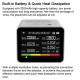 13-in-1 Tuya WIFI Intelligent Air Quality Monitor Indoor CO2 Detector with 2000mAh Battery Real-Time PM2.5 TVOC HCHO Monitoring App Control Smart Home Safety - Black