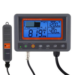 AZ7530 Carbon Dioxide CO2 IAQ Monitor Controller with Relay Function NDIR Sensor Probe for Green House Home/ Office/Factory - US Plug