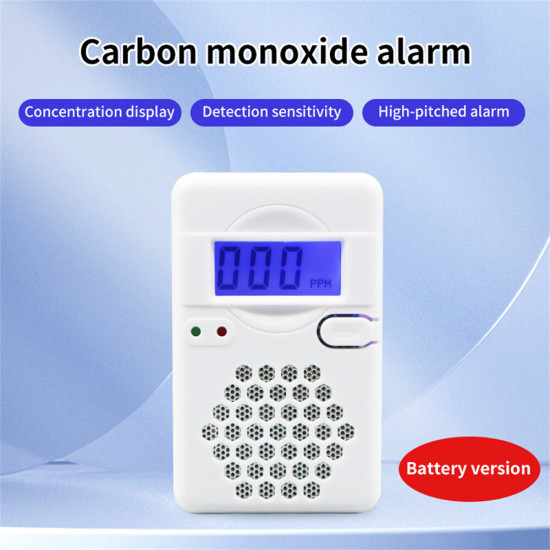 ZN-CDR817 Carbon Monoxide Detector with Electrochemical Sensor Prevent Poisoning with Fault Self-check Feature  Sound and Light Flash Alarm