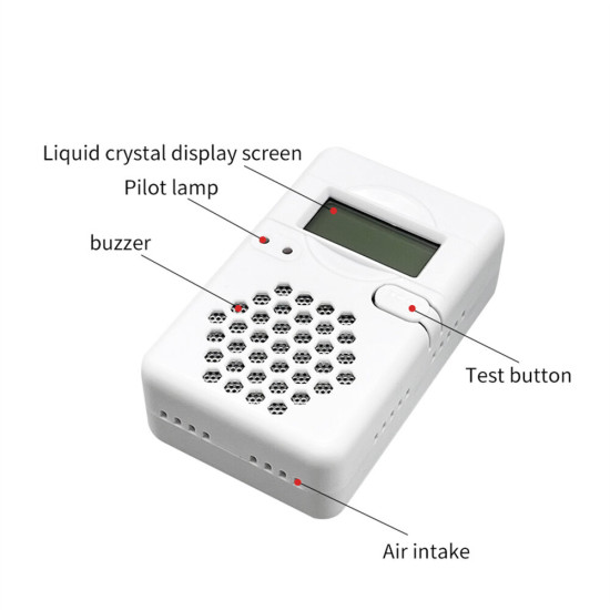 ZN-CDR817 Carbon Monoxide Detector with Electrochemical Sensor Prevent Poisoning with Fault Self-check Feature  Sound and Light Flash Alarm