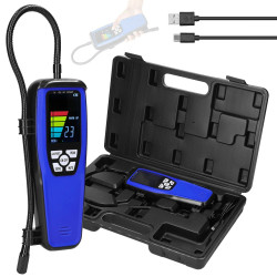 Handheld Combustible Gases Leak Tester Natural Gases Leakage Tester Portable Combustible Gases Concentration Test Meter Gases Sniffer Test with Sound Light Alarm Function