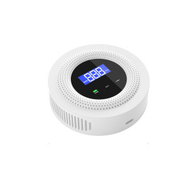 WiFi Enabled Gas Leak Detector with Digital Display and Temperature Sensor for Detection of Natural Gas Methane and Biogas with Voice Alerts and Breakdown Self Check Function