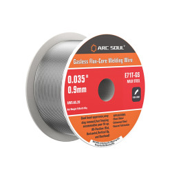 ARC SOUL 0.9mm Gasless Flux-Core Welding Wire 0.45kg/0.9kg for Smooth Consistent Welding Performance Ideal for Home and Professional Use Self-Shielding No External Gas Required - 0.45kg