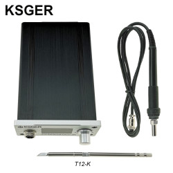 KSGER T12 STM32 OLED DIY Kit Constant Temperature Soldering Station 150-480°C Range Quick Heating High Power Output Compact Design