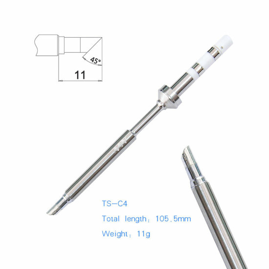 Drillpro PTS200 T13 100W PD3.0 Smart Soldering Iron CNC Metal Housing Software Upgradeable Programing Compatible with T12 TS101 PINE64 - TS-B2